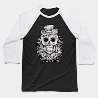 Sugar skull day of the dead. Baseball T-Shirt